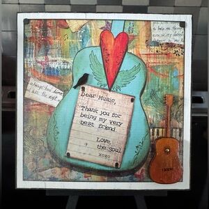 Clever Clogs Art by Tonia Sellers Titled "Dear Music"